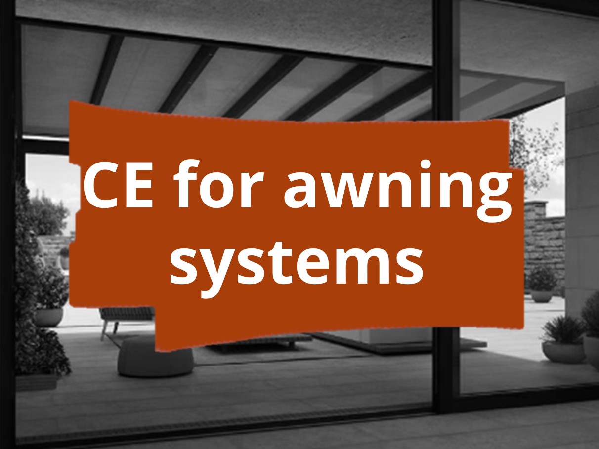 Conformity assessment procedure and CE marking for conservatory shading systems​