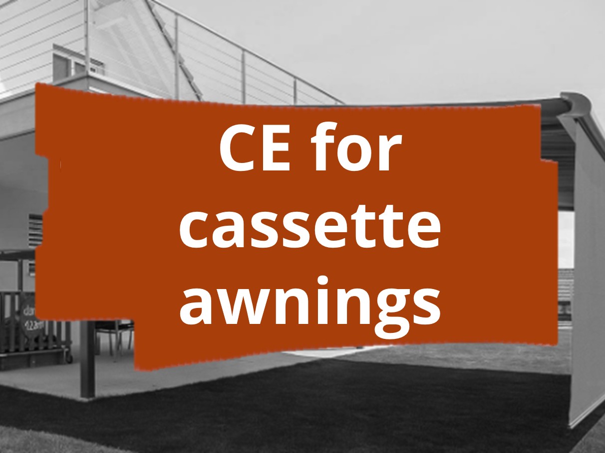 Conformity assessment procedure and CE marking for motorized awning systems​