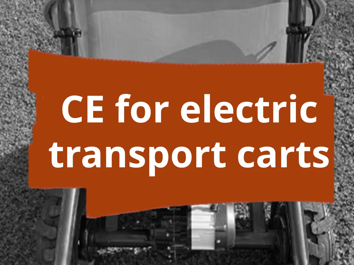 Conformity assessment procedure and CE marking for electrically powered transport carts​