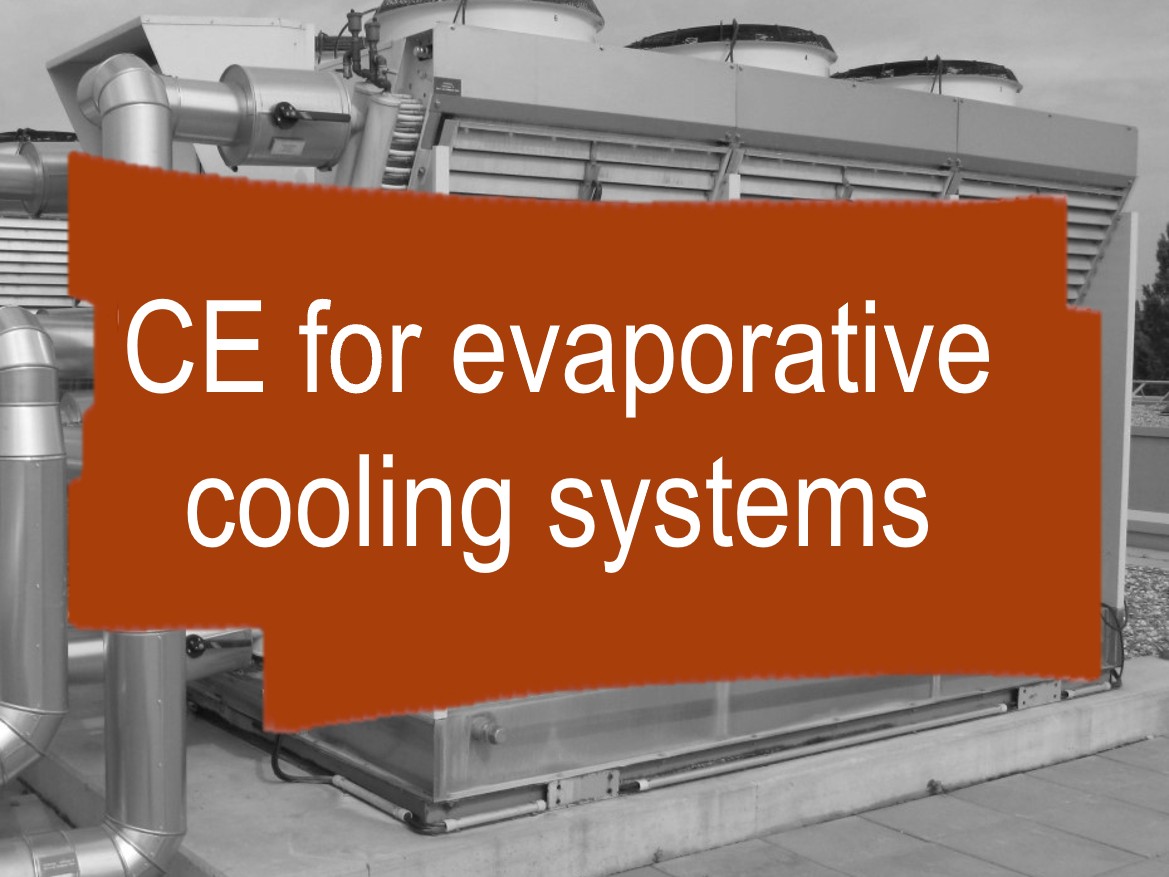Conformity assessment procedure and CE marking for industrial evaporative cooling systems
