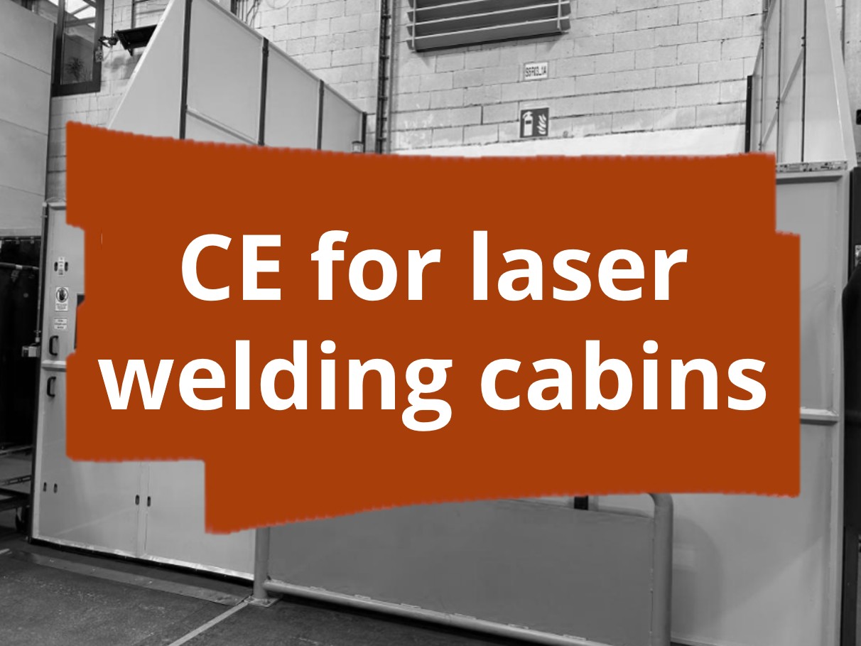 Conformity assessment procedure and CE marking for laser welding cabins with handheld laser devices
