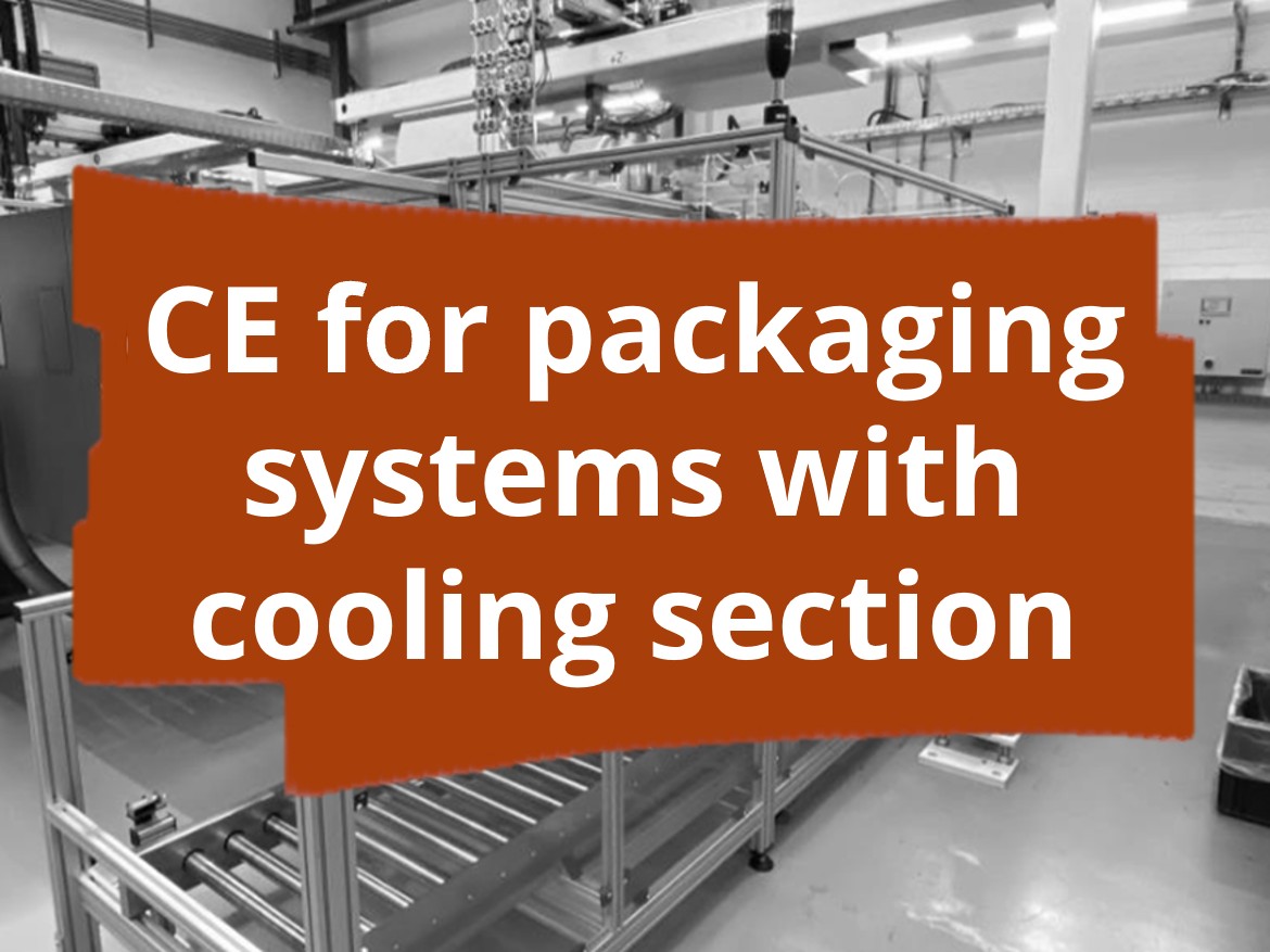 Conformity assessment procedure and CE marking for packaging systems with cooling section
