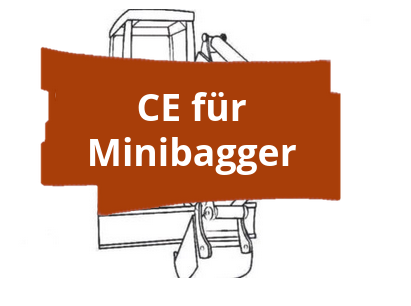 CE-Kennzeichnung und Konformitätserklärung für Minibagger zum Einsatz in der Landschaftsgestaltung
