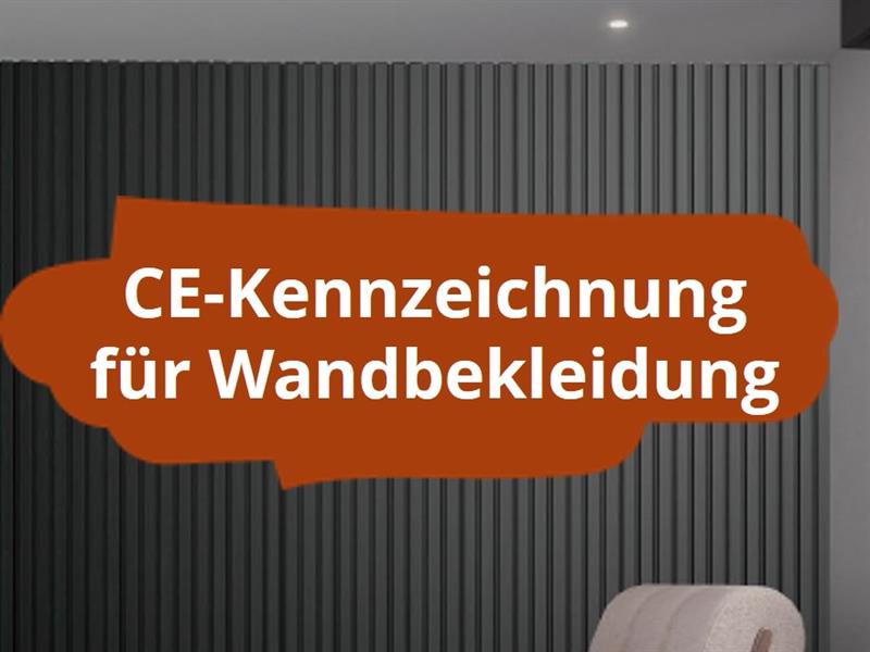 CE-Kennzeichnung und Konformitätserklärung für Paneel zur Wandbekleidung