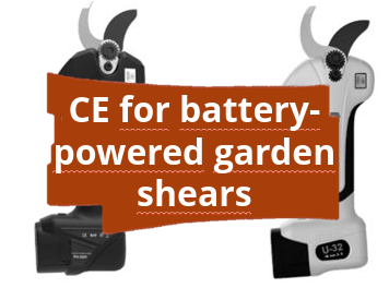 Conformity assessment procedure and CE marking for battery-powered garden shears
