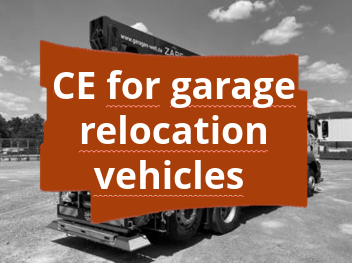 Conformity assessment procedure and CE marking for garage relocation vehicles