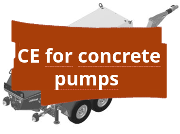 Conformity assessment procedure and CE marking for mobile concrete pumps