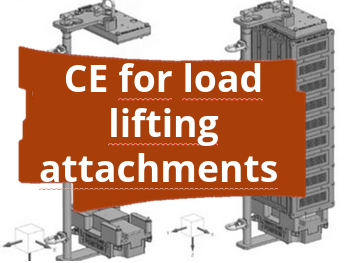 Conformity assessment procedure and CE marking for load lifting attachments for battery stack handling