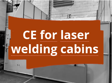 Conformity assessment procedure and CE marking for laser welding cabins with handheld laser devices