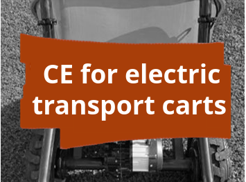 Conformity assessment procedure and CE marking for electrically powered transport carts