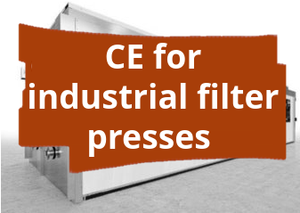 Conformity assessment procedure and CE marking for industrial filter presses for the separation of liquids and solids